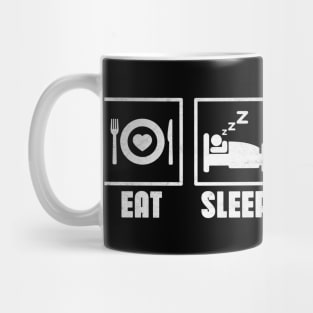 Eat Sleep Row Repeat - Rowing Rower Crew Funny Mug